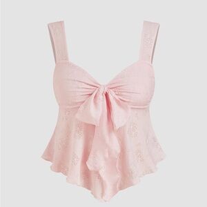 Cider Pink lace Tank Top